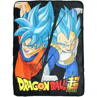 Dragon Ball Super Goku Saiyan Blue God Soft And Plush Fleece Throw Blanket