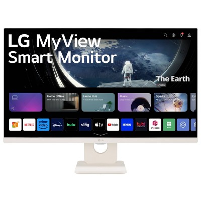 LG Electronics 27" FHD IPS Smart Monitor with webOS: HDMI, Anti-Glare, Adjustable Tilt