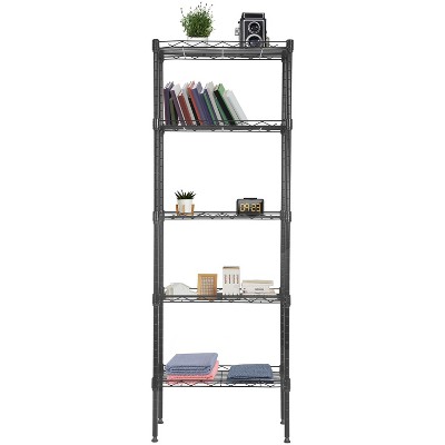 FDW 5-Tire Wire Shelving Unit Heavy Duty Storage Rack Metal Shelf Garage Organizer Wire Rack