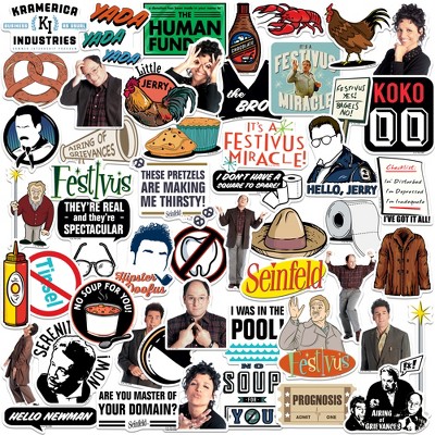 Seinfeld 2nd Variety 50ct Vinyl Large Deluxe Stickers Variety Pack