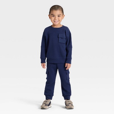 Toddler Boys' Pocket Crewneck Sweatshirt and Joggers Set - Cat & Jack™