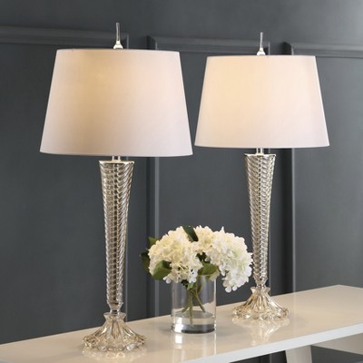 JONATHAN Y Caterina Glass LED Table Lamp