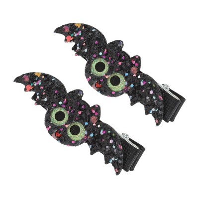 Unique Bargains Kid's Halloween Bat Duckbill Clip 1 Pair