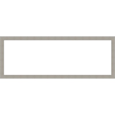 Amanti Art Woodgrain Stripe Chocolate Framed Dry Erase Magnetic Board