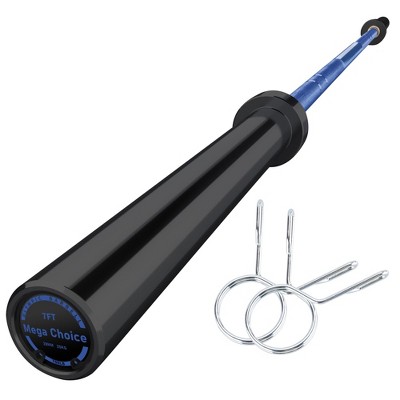 7FT Barbell, Weight Bar For Weightlifting and Powerlifting 45lb, Bar for 700lbs Capacity, Weight Bar Fit 2” Standard Weights