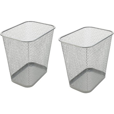 YBM Home 3.5 Gallon Mesh Trash Can, 2 Pack