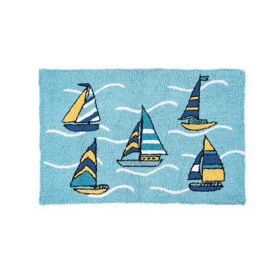 C&F Home 1'10" x 2'10" Dockside Hooked Indoor Rug