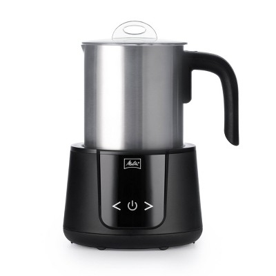 Melitta Montalatte Cappuccino and Latte Frother: Stainless Steel Milk Steamer, 2 Cup Capacity, Dishwasher-Safe Parts