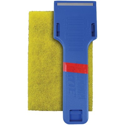 Cerama Bryte® Cooktop Scraper and Pad Combo in Blue