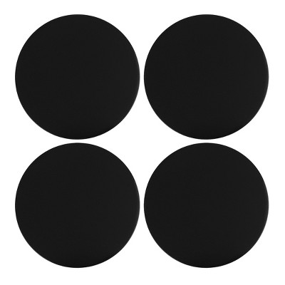 Unique Bargains Car Universal Wheel Center Hub Caps Emblem Badge Decal Sticker Black 4 Pcs