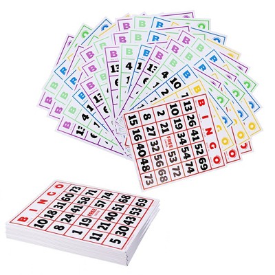 GSE Jumbo Bingo Cards with Large Font Numbers for Large Groups, Family Parties, Bingo Game Nights