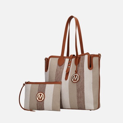 MKF Collection Juliana Oversize Vegan Leather Tote Bag and Wristlet by Mia K
