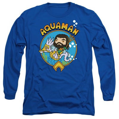 Men’s Aquaman And The Lost Kingdom Chibi Aquaman Long Sleeve T-Shirt