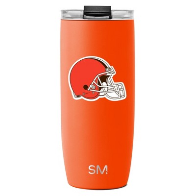 NFL Cleveland Browns Simple Modern Stainless Steel Voyager Travel Mug - 20oz
