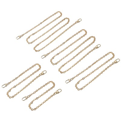 Unique Bargains Iron Flat Handbags DIY Accessories Purse Chain Strap 5 Pcs