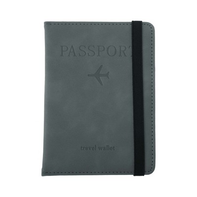 Unique Bargains Strap Design RFID Blocking Passport Cover 1 Pc