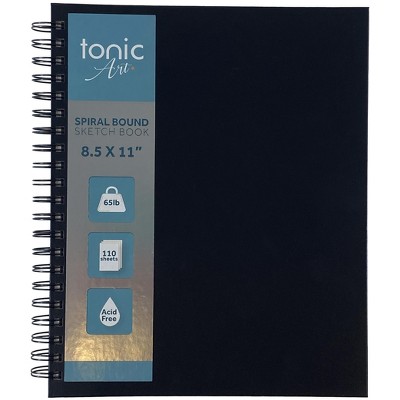Tonic-Art Spiral Hardcover Sketchbook 8.5"X11"-65lb, 110 Sheet