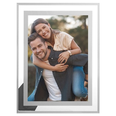 Unique Bargains REGALWOVEN Wedding Home Glass Vertical or Horizontal Picture Frame for Tabletop Display