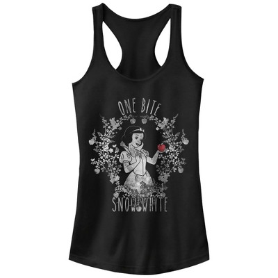 Juniors Womens Snow White and the Seven Dwarves One Bite Racerback Tank Top