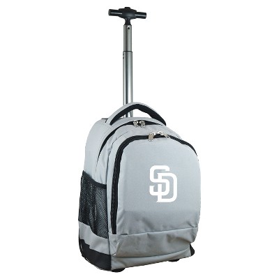 MLB San Diego Padres Premium Wheeled 19" Backpack - Gray