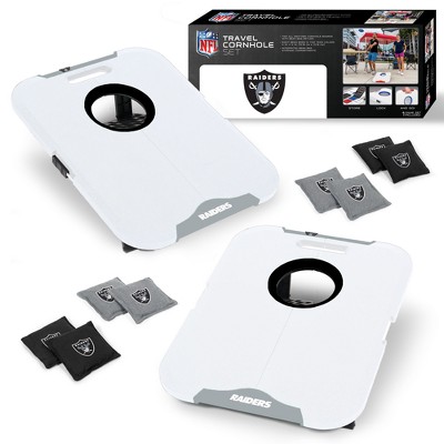 NFL Las Vegas Raiders All-Weather Travel Cornhole Set
