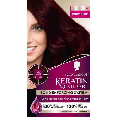 Schwarzkopf Keratin Permanent Hair Color - Ruby Noir - 2.08 fl oz