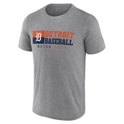 MLB Detroit Tigers Men's Gray Short Sleeve T-Shirt