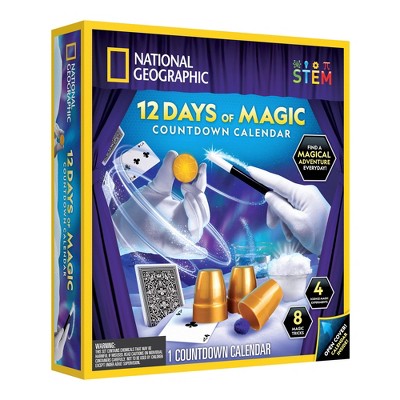 National Geographic 12 Days of Magic: Science Kits with Activity Guide for Creative Thinking