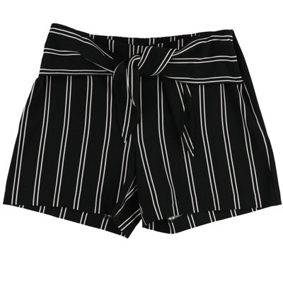 bar III Womens Tie Belt Walking Dress Shorts