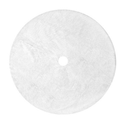 MOVSSOU Christmas Tree Skirt Plush Collar