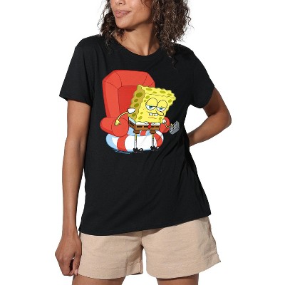Women's Head Out Meme Loose T-Shirt Black