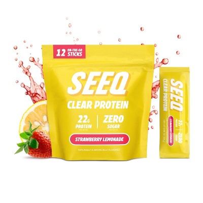 Seeq Protein Powder - Strawberry Lemonade - 11.85oz/12ct