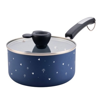 Farberware Disney Bon Voyage 2qt Ceramic Nonstick Saucepot with Lid Blue: Dishwasher-Safe, Electric & Gas Compatible
