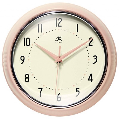 9.5" Retro Metal Wall Clock - Infinity Instruments