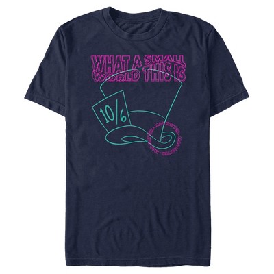 Men's Alice in Wonderland Mad Hatter Small World T-Shirt