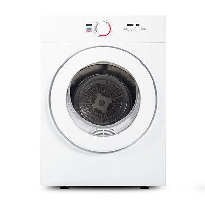 Simzlife Electric Laundry Dryer, 3 Programs & 2 Modes, Stainless Steel Tumbler, 1.8 cu. ft./1500W, for Home/Apartments/Dorm, White