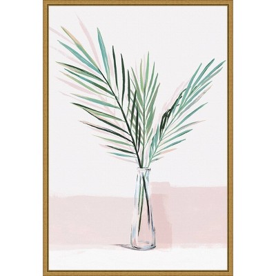 16" x 23" Sunday Bliss by Isabelle Z Framed Canvas Wall Art - Amanti Art: Modern Style, Botanical Lithograph, Polystyrene Frame
