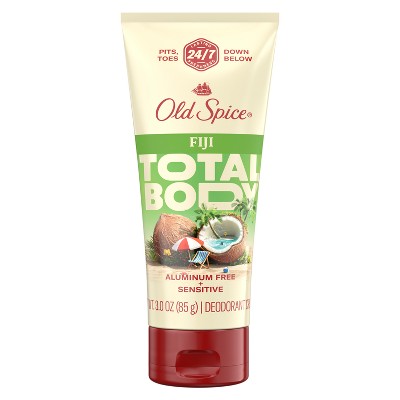 Old Spice Whole Body Cream Deodorant for Men Fiji - Aluminum-Free 3oz