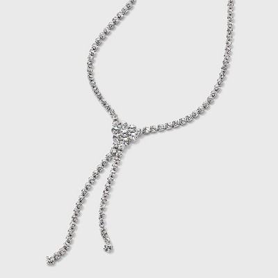 Crystal Y-Necklace - Wild Fable™ Silver