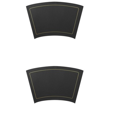 Unique Bargains Wedge Heat Resistant Faux Leather Placemats 12 Pcs