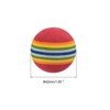 Unique Bargains EVA Exercise Flight Swing Indoor Practice Golf Foam Balls Rainbow 42mm 6 Pcs - 2 of 4