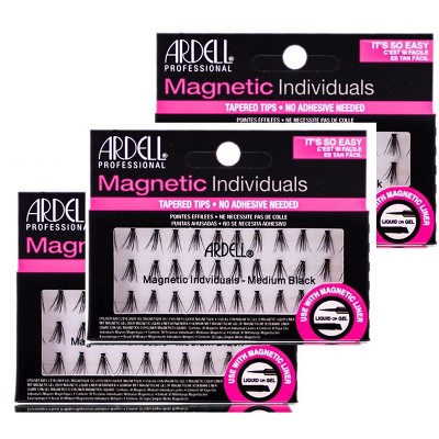 Ardell Professional Magnetic Individuals - Medium Black #56181 - (Pack of 3)