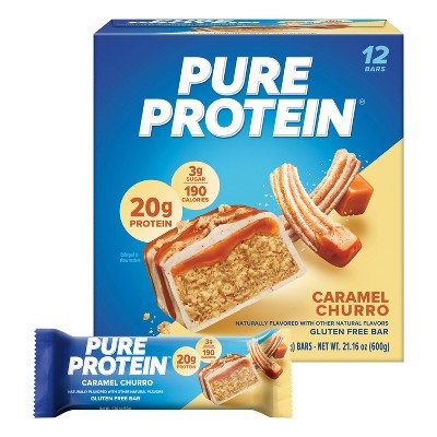Pure Protein 20g Protein Bar - Caramel Churro - 12ct