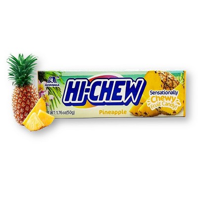 Hi-Chew Stick Pineapple Soft & Chewy Candies by Morinaga 1.76 Oz. (Pack of 5)