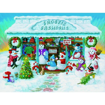 Sunsout Frostie Fashions 300 pc Christmas Jigsaw Puzzle 76117