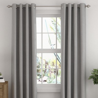 2 Panel Thermal-Insulated 100% Total Blackout Grommet Window Curtains - Becky Cameron (Set of 2)