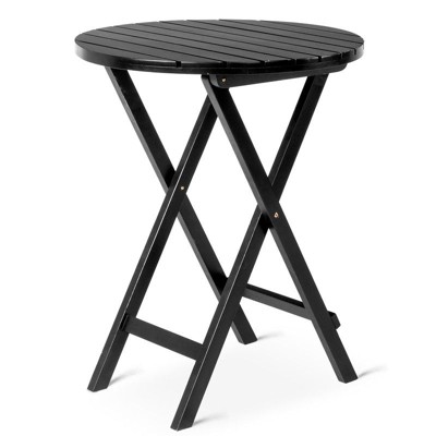 Karl Home 24 In.  Round Patio Folding Wood Table