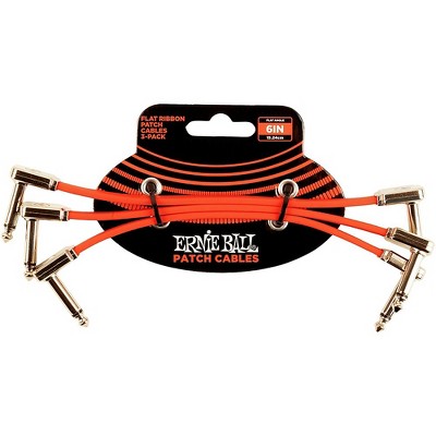 Ernie Ball Flat Ribbon 3-Pack Patch Cables