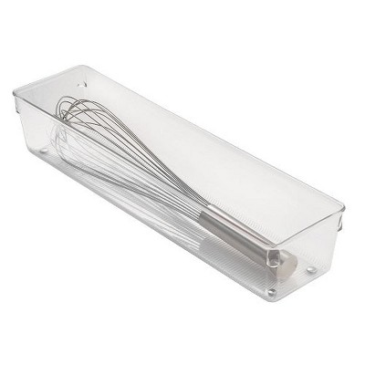iDesign 53030 Linus Drawer Organizer, 4" x 16" x 3", Clear
