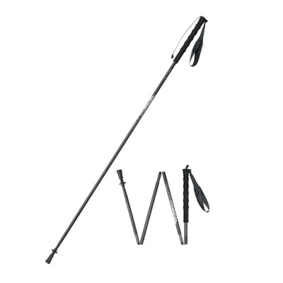 Naturehike 1pc 3K Carbon Fiber Trekking Pole Ultra Lightweight Foldable for Trail Running,Quick 3-Second Setup,4-Section Design with Carry Bag